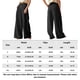 thumbnail image 3 of Pantalones Anchos Pantalones de pierna ancha para mujer Pantalones casuales de cintura alta de algodón con bolsillos (Negro M) Cgtredaw Para estrenar, 3 of 6