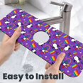 thumbnail image 6 of Sikiie Rainbow Lgbt Penguin Splash Guard for Sink Faucet-1 PC Super Absorbent Fast Drying Mat Sink Gadgets-Splash Guard for Kitchen, Sink Mat, 6 of 7