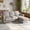 Light Gray, variant on Lacoo 3 Seat Sectional Sofa L-Shaped Couch with Reversible Ottoman Convertible Cloud Couch for Living Room,Dark Gray