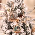 thumbnail image 4 of Matsuzay 6 piezas de piezas de de Navidad Kit de colgantes pintura colorida adornos colgantes redondos accesorios de bricolaje colgador Kits de decoración para fiestas Verde, 4 of 6