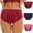 Set 10, variant on GERsome 3 Pack Period Underwear for Women Heavy Flow Leakproof Mid Waisted Cotton Panties Postpartum Menstrual Briefs S-5XL