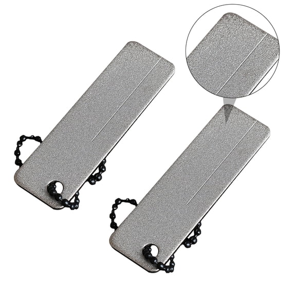 TABLZONE 2-Pack Emery Sharpening Stone Keychain for Portable and Convenient Use