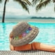 thumbnail image 5 of Circunferencia del sombrero: 50-54 cm, circunferencia de la cabeza pequeña, sombrero de paja, sombrero protector solar para mujer, sombrero de playa, sombrero de paja con flores pequeñas, 5 of 5