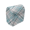 thumbnail image 1 of Tartan Stand Mixer Cover, Checkered Pattern in Plaid Inspired Flannel Motifs from Squares Shape, Kitchen Appliance Organizer Bag Cover with Pockets, 5 Quarts, Blush and Deep Sky Blue, by Ambesonne, 1 of 4