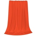 thumbnail image 2 of Honeii Orange Print Fleece Blanket - Throw Blanket for Bed, Sofa, Couch, Camping, and Travel , Microplush Ultra Soft Warm Blanket-50"x40", 2 of 7