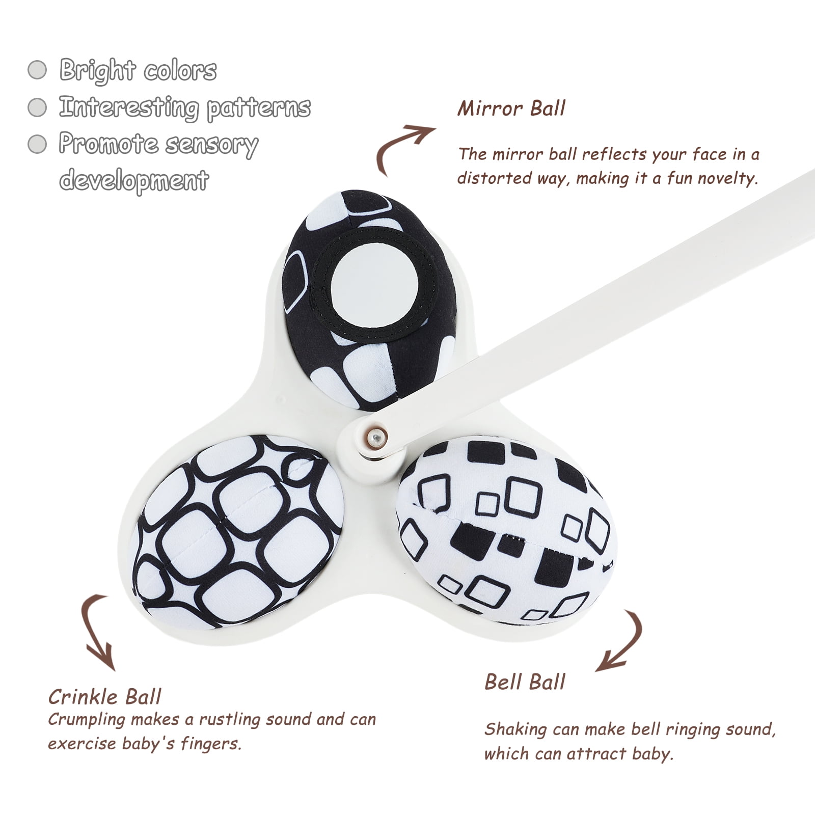 Mamaroo Replacement Balls for 4moms Mamaroo Swing ,  Brightly Colored to Bring You More Interesting Interactive Experiences