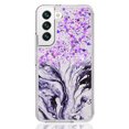thumbnail image 5 of Samsung Galaxy S22 Plus Case, Rosebono Hybrid Bling Glitter Sparkle Epoxy Graphic Marble Colorful Silicone Skin Cover Armor Case for Samsung Galaxy S22 Plus (Purple), 5 of 6