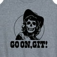 thumbnail image 3 of Instant Message - Go On Git Skull Cowgirl - Women's Racerback Tank Top, 3 of 6