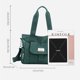 thumbnail image 3 of Bolso de hombro de nylon de compras de gran capacidad de moda para el trabajo (verde oscuro), 3 of 8