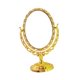 thumbnail image 2 of Espejo de maquillaje de mesa Yuyangstore Espejo giratorio soporte de escritorio ovalado dorado, 2 of 8