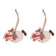 thumbnail image 1 of Colgantes decorativos de madera Injueey para Navidad 2 piezas Muñeco de nieve volador, 1 of 6