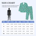 thumbnail image 4 of Sikiie Cherry Strawberry Floral Mens Pajama Set, Soft Warm Long Sleeve Sleepwear, Cozy Button-Down Pjs for Men-XX-Large, 4 of 7