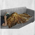 thumbnail image 6 of Forest Soft Flannel Fleece Blanket, Big High Beech Trees Deciduous Shedding Canadian Maples America Inspired Idyllic, Cozy Plush for Indoor and Outdoor Use, 60" x 80", Orange Brown, by Ambesonne, 6 of 6