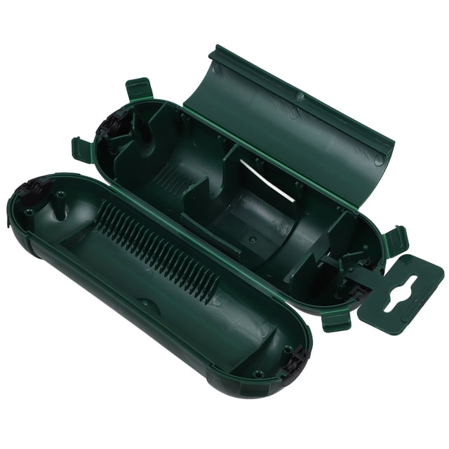 DEEPCRAFF Protector Para Extensión Eléctrica Verde Con Caja Resistente Al Clima Y Fácil De Instalar