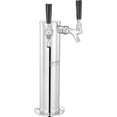 thumbnail image 3 of VEVOR Dual Taps Draft Beer Tower Dispenser, Stainless Steel Keg Beer Tower, Kegerator Tower Kit with Pre-Assembled Tubing and Self-Closing Faucet Shanks for Party, Bar, Pub, Restaurant, 3 of 9
