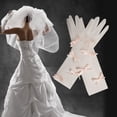 thumbnail image 6 of Bride Marriage Mittens Driving Gloves Lace Glove Shawl Sunscreen Lolitas Mittens, 6 of 7