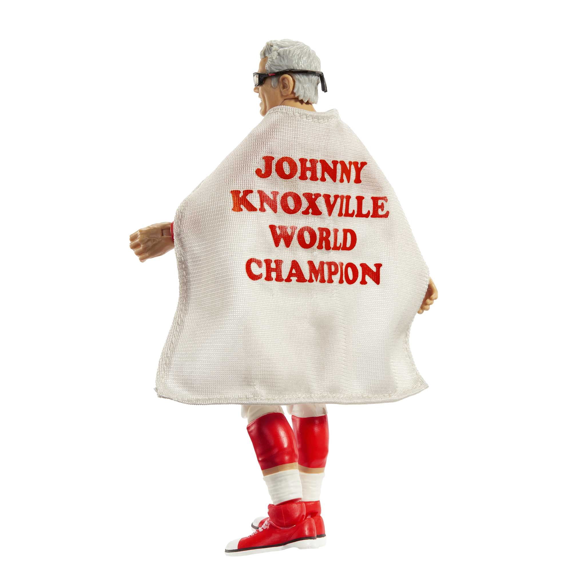 WWE Elite Collection Johnny Knoxville Action Figure with Accessories, Posable Collectible (6-inch)