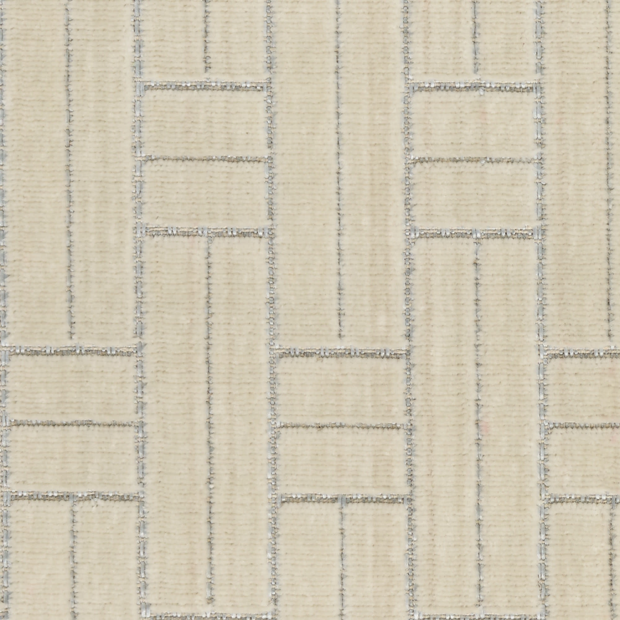 Nourison Washable Charm 2' x 6' Ivory Modern Indoor Rug