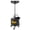 Black, variant on 8 Gallon Mobile Waste Oil Drain Tank – Adjustable 38cm Funnel, Heavy-Duty Steel Construction, Rust-Resistant, Tool Tray & Wheels – Ideal for Garage & Workshop – Blue