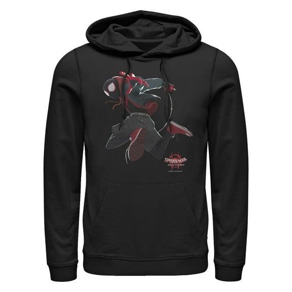 Men's Marvel Spider-Man Spiderverse Miles Morales Jump Pull Over Hoodie