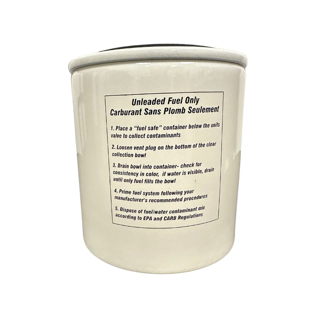 Blue Dog Filtre à carburant séparateur d'eau vidable/cartouche de remplacement, filtre à carburant vidable 60 GPH, filtre de remplacement séparateur d'eau 10 microns