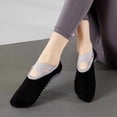thumbnail image 4 of CSChome Yoga Socks with Strap Design 1 Pair Yoga Boat Anti-skid Silicone Grip Bottom Solid Color High Elasticity Sweat Absorption Adult Home Pilates Dance, 4 of 7