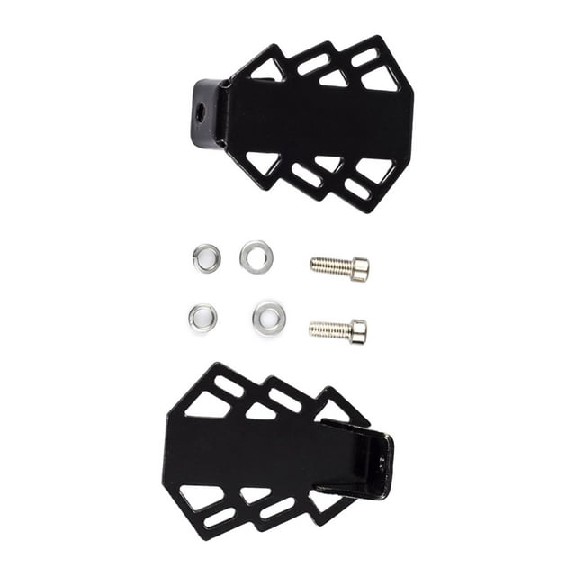 Lipstore Rear Pedals Bike Back Seat Foot Rest Sturdy Wide Bike Rear Seat A