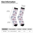 thumbnail image 6 of Uemuo Butterflies in Pastel Pattern Women's Crew Socks, Soft Durable Breathable Moisture-Wicking with Odor Control Cotton socks, 6 of 9