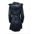 thumbnail image 2 of HoodLamb Women's Long Hemp Water Resistant Coat 420, Black, X-Small, 2 of 2