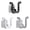 Black*1+White*1+Clear*1, variant on Black U Shaped Slipper Rack