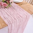 thumbnail image 2 of Big sale 2 PC Table Runner 10FT Boho Mesh Cheese Cloth Table Runner For Party Long Rustic Sheer Table Runners For Baby Bridal Shower Wedding Easter Table, 2 of 5