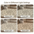 thumbnail image 7 of ODIKA 2'x3' Washable Doormat Large Southwestern Beige Featuring Faded Botanical Dining Table for Entryway, Kitchen, Laundry Room, Non-Slip, Low Pile, 7 of 7