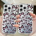 thumbnail image 5 of Leopard Print Bow Phone Case, Stylish and Shockproof Protective Cover for iPhone 15, 5 of 7
