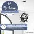 thumbnail image 3 of Prominence Home 3 Light Chandelier Pendant Ceiling Lighting Fixture, Birchberry, Black, 3 of 8
