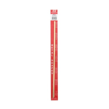K&S Engineering Brass Metal Tubing, Rectangular, 3/32in x 3/16in x 12in
