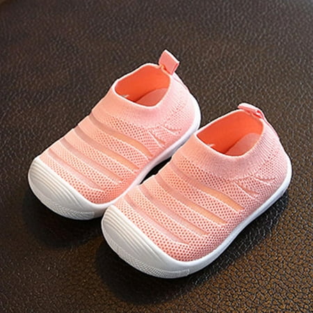 

NIUREDLTD Summer And Autumn Cute Girls Flying Woven Mesh Breathable Flat Solid Color Slip On Comfortable