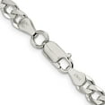 thumbnail image 3 of Sterling Silver Rhodium-Plated 6mm Curb Chain (22 X 6) Made In Italy qcb150r-22, 3 of 5
