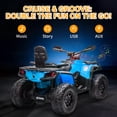 thumbnail image 7 of KerryYoo SAT5 24V Kids ATV, Licensed Can-am 4 Wheeler for Kids, Kerry Yoo Children Electric Car, 2 Seats, Parental Handle, Suspension, Safety Belt, Music-Blue, 7 of 7
