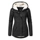 thumbnail image 3 of Abrigo de invierno impermeable y cálido con capucha y forro polar grueso de algodón para mujer - Yujia, 3 of 4