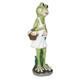 thumbnail image 4 of Alpine Corporation 31"H Frog in White Dress with Flowers Garden Statue, 4 of 13