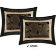 thumbnail image 4 of Nanshing Pastora 7 Piece Luxury Glam Leaves Print, Bronze, Full, 4 of 11