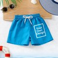 thumbnail image 5 of UQJfacai Boys Swim Trunks Kids Drawstring Elastic Waist Swim Shorts Pockets Summer Bathing Suit Swimsuit Teen Boy Swimwear 4-15 Years, 5 of 9