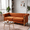 Orange, variant on 83 Inch Velvet Sofa Couch Mid-Century Modern 3 Seater Chesterfield Tufted for Living Room Furniture Apartment Small Space (Retro Green)
