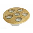 thumbnail image 1 of Nua 59606 Pomegranate Seder Plate, Gold, 1 of 1