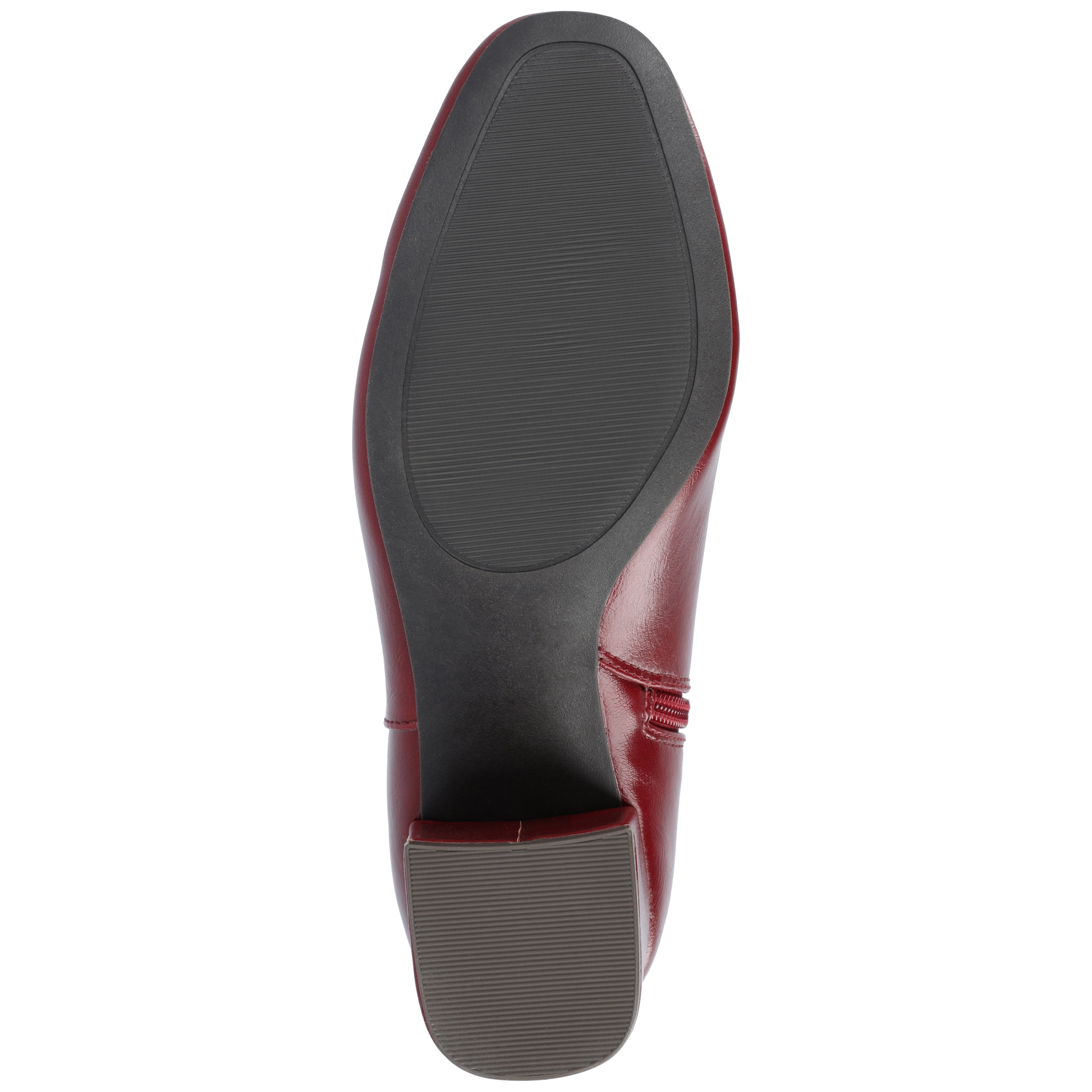 Journee Womens Adria Vegan Leather Square Toe Booties