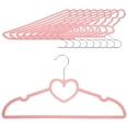thumbnail image 5 of 10 perchas de plástico con forma de corazón para ropa con gancho giratorio de 360 grados., 5 of 5