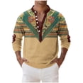 thumbnail image 1 of Mens Casual Manga Corta Botón Abajo Camisas V-Cuello Botones Casual Tops para el Hogar Y el Uso Diario, 1 of 5