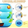 thumbnail image 3 of Paddling Pool for Kids, 150cm Rectangle Swimming Pool for Kids, Inflatable Baby Paddling Pool, Large Paddling Pool 2-Ring with Soft Inflatable Floor f, 3 of 5