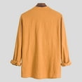 thumbnail image 3 of KIHOUT Men's Solid Color Shirt Long Sleeve Casual Workout With Pocket T-shirt, 3 of 6