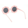 thumbnail image 4 of Girls Kids Size Heart Daisy Petal Round Circle Plastic Sunglasses Pink, 4 of 4